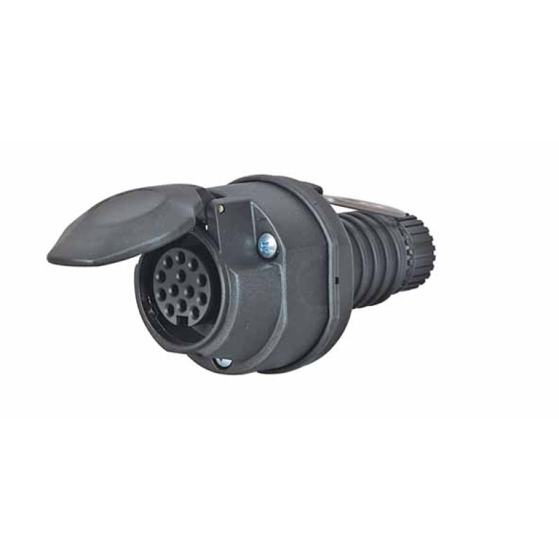 13 Pin Plastic Trailing Socket 069590 13 Pin Plastic Trailing Socket 069590