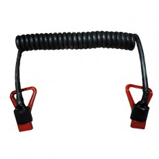 Heavy Duty Retractable Power Cable with Connectors 073200 High Current Power Leads image