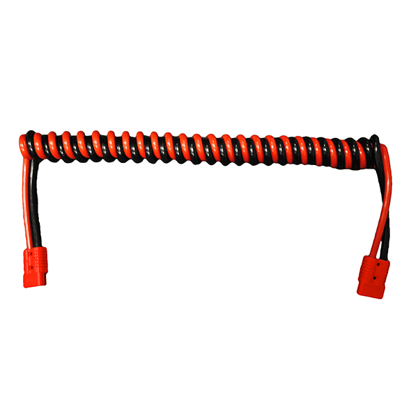 Heavy Duty Retractable Power Leads 35mm Sq with Red Connectors 073337 High Current Power Leads image