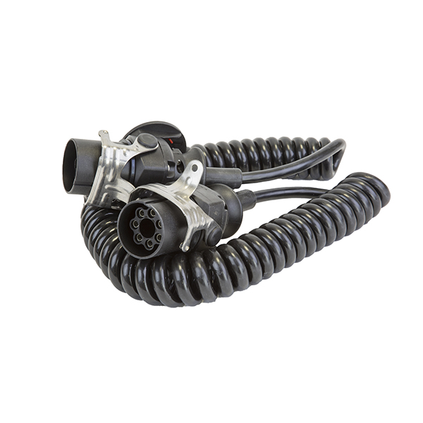 7 Core Retractable Polyurethene Cable 4M EBS 071524 Caravan and Trailer Electrics, Retractable Cables image