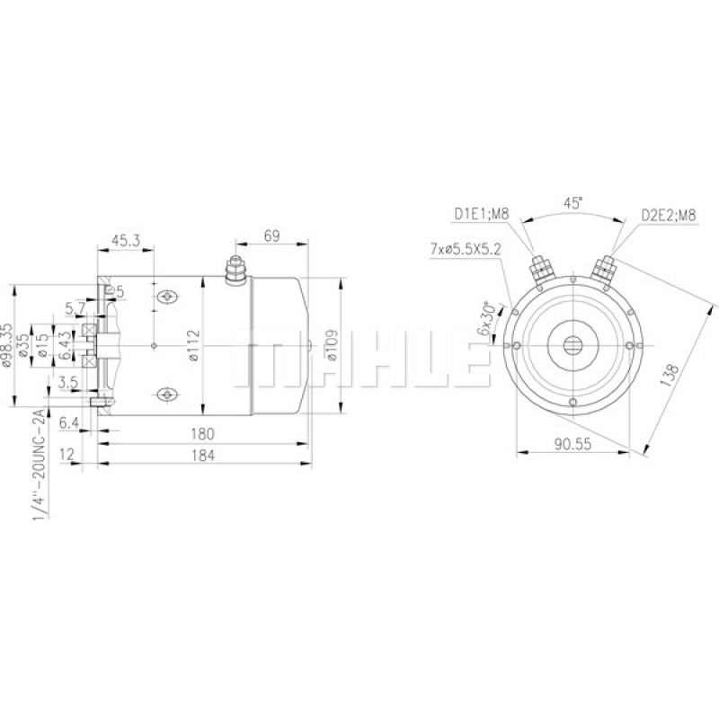 Hydraulic Motor 11212169 Hydraulic Motor 11212169