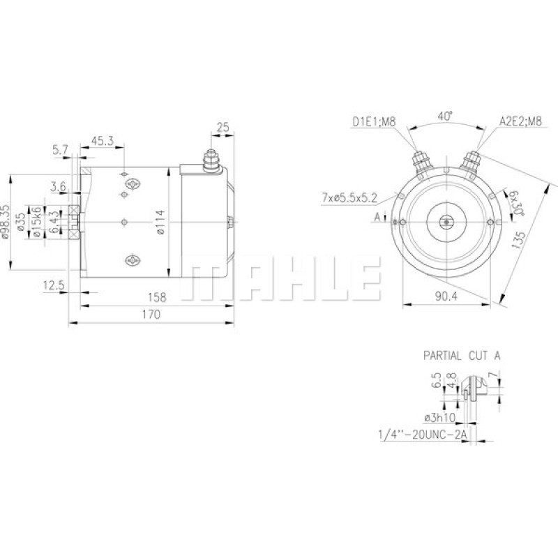 Hydraulic Motor 11216207 Hydraulic Motor 11216207