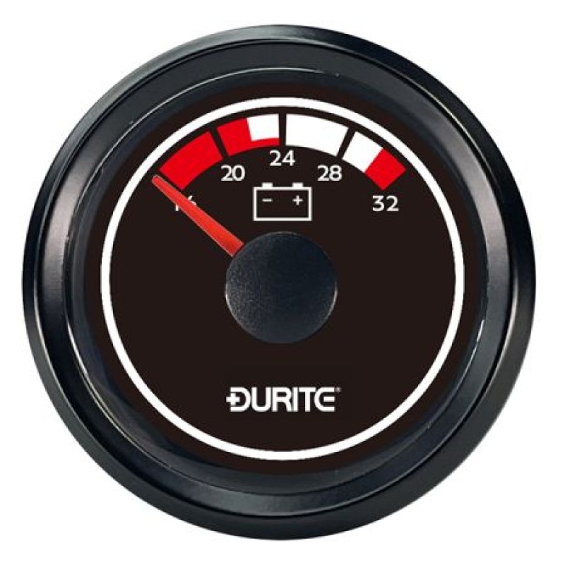 24V LED Illuminated Marine Voltmeter Gauge 052562