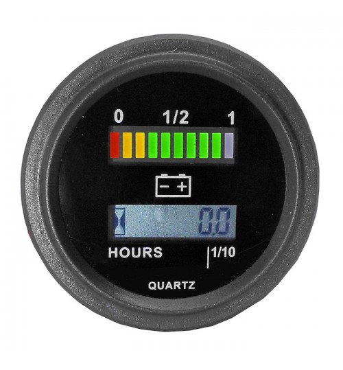 12-72V Battery Fuel Hour Meter Gauge 052318