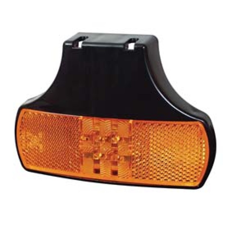 12-24V LED Amber Marker with Bracket and Leads 017161 12-24V LED Amber Marker with Bracket and Leads 017161
