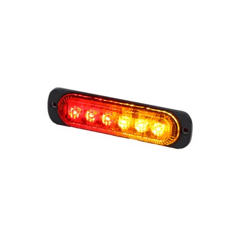 Slimline Red and Amber R10 High Intensity Warning Light 044165 image