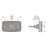 24V LED Amber Side Marker Lamp 04048000042 image