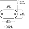 Amber 24V LED Side Marker Length 120mm PM-M1202A-24V Amber 24V LED Side Marker Length 120mm PM-M1202A-24V