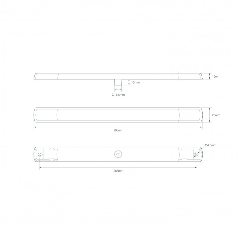 12V Combination 285 Series Strip Lamp 285CAR12 12V Combination 285 Series Strip Lamp 285CAR12