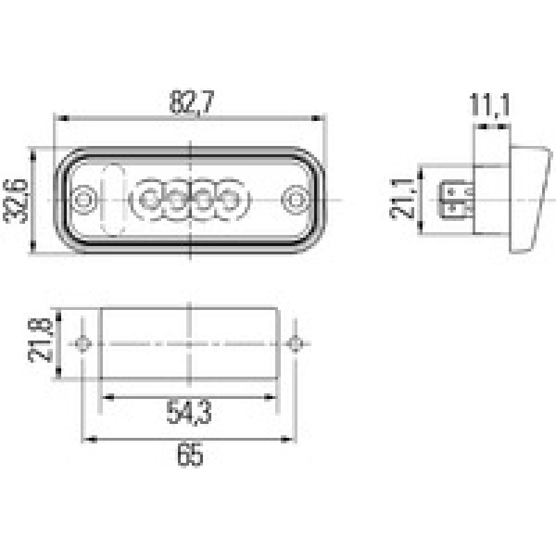 LED Number Plate Lamp 2KA010278011 LED Number Plate Lamp 2KA010278011