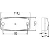 24V LED Rear Marker Lamp  - Red - 2TM345600317