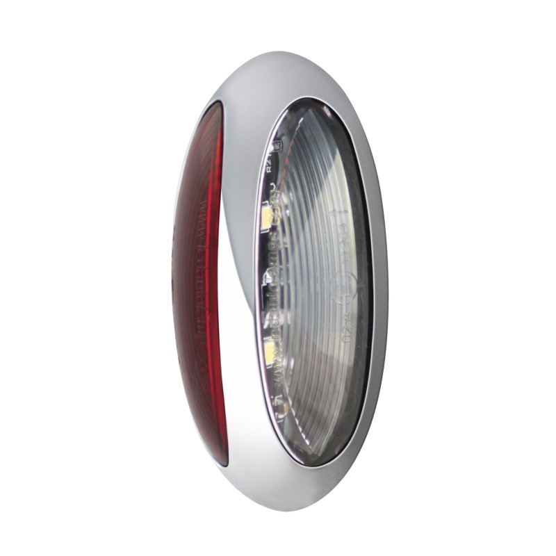 37 Series Red White Marker with Chrome Bezel 37CRWM 37 Series Red White Marker with Chrome Bezel 37CRWM