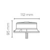 Low Profile R65 Single Bolt LED Beacon AMB924 Low Profile R65 Single Bolt LED Beacon AMB924
