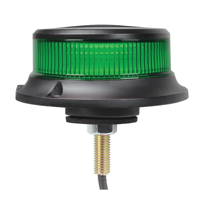 Green Low Profile R65 Single Bolt LED Beacon  AMB924G
