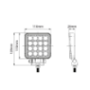4 Inch LED Square Worklamp CA5741 image