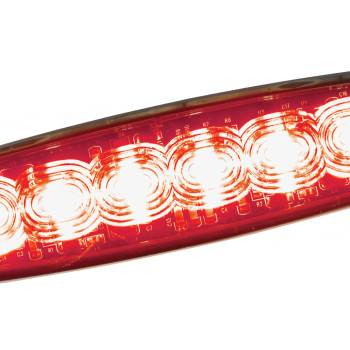 Red 6 LED Warning Light LED26R