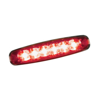 Red 6 LED Warning Light LED26R