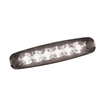 White 6 LED Warning Light LED26W