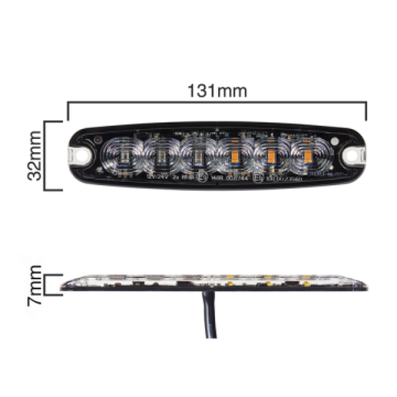 6 LED Warning Combination Light LED26ST 6 LED Warning Combination Light LED26ST