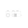 Red Dashboard Pilot Lamp  24V PLR24
