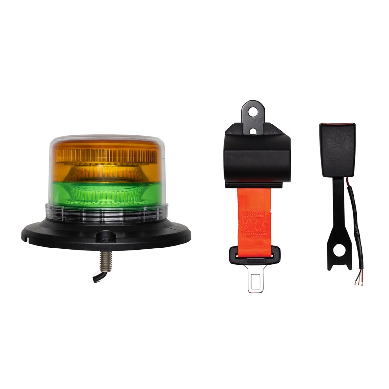 Dual Coloured LED Beacon with Seat Belt Kit SA124