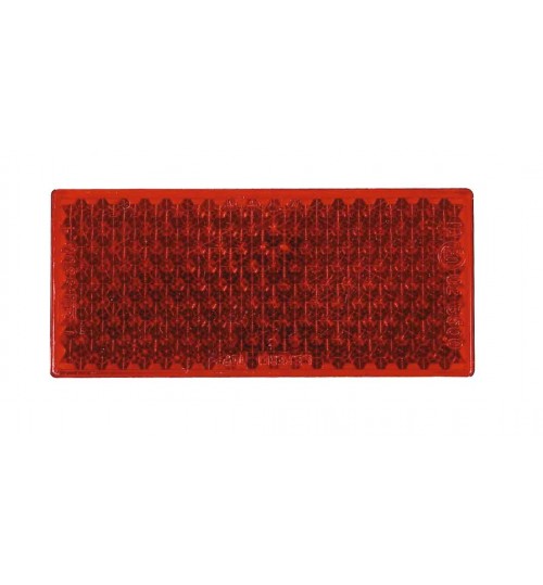 Red Self Adhesive Rectangular Reflector 050555