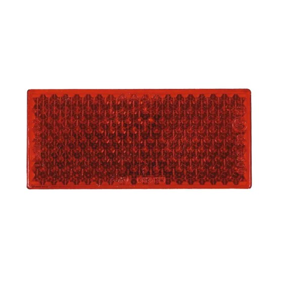 Red Self Adhesive Rectangular Reflector 050555 Reflectors image