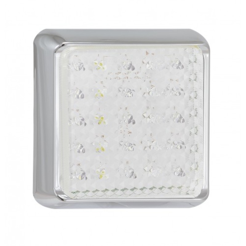 Square Reversing Lamp Chrome 100CWME Square Reversing Lamp Chrome 100CWME