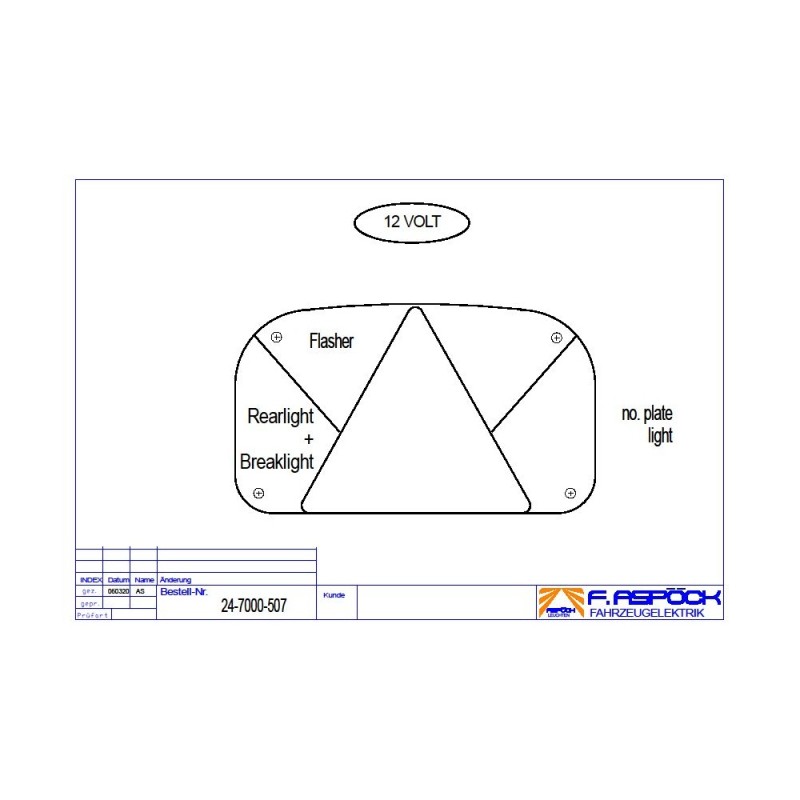 Multipoint II LH Rear CombinationTrailer Lamp 247010007 Multipoint II LH Rear CombinationTrailer Lamp 247010007