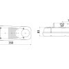Rear Combination Lamp with AMP 1.5 7pin Rear Connector and Number Plate Illumination 152170 Rear Combination Lamp with AMP 1.5 7pin Rear Connector and Number Plate Illumination 152170