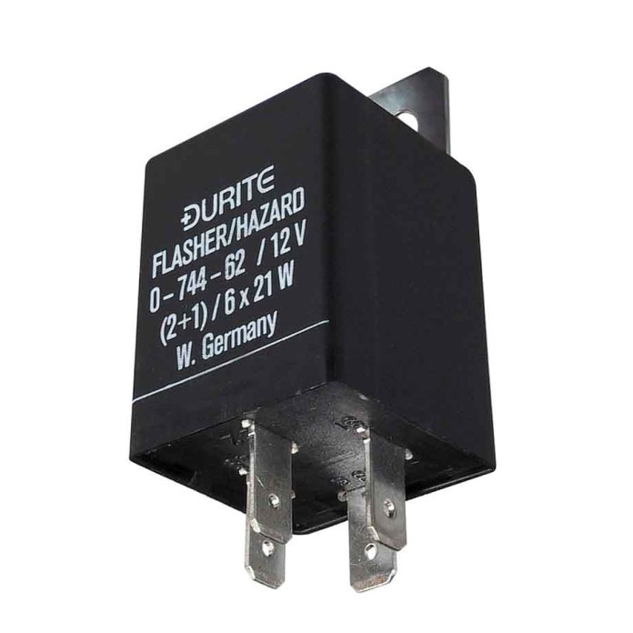 12V Flasher Unit 074462 Relays, Solenoids and Flasher Units, 12V Flasher Units image