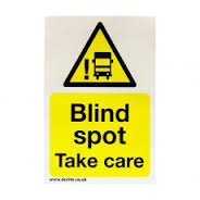 Blind Spot Warning Safety Sign 087051