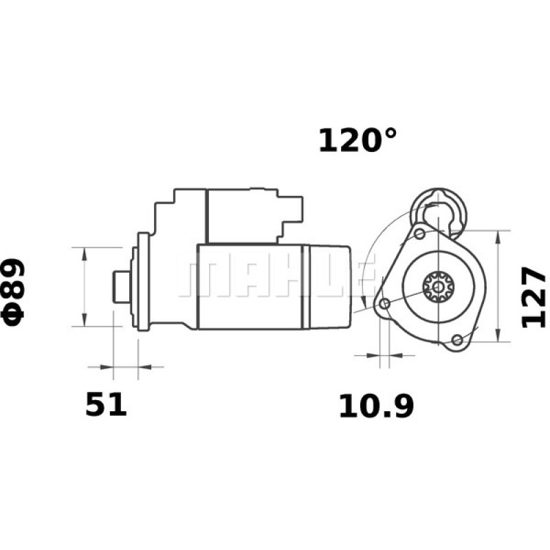 Starter Motor IS1211 OEM 11131871 Starter Motor IS1211 OEM 11131871
