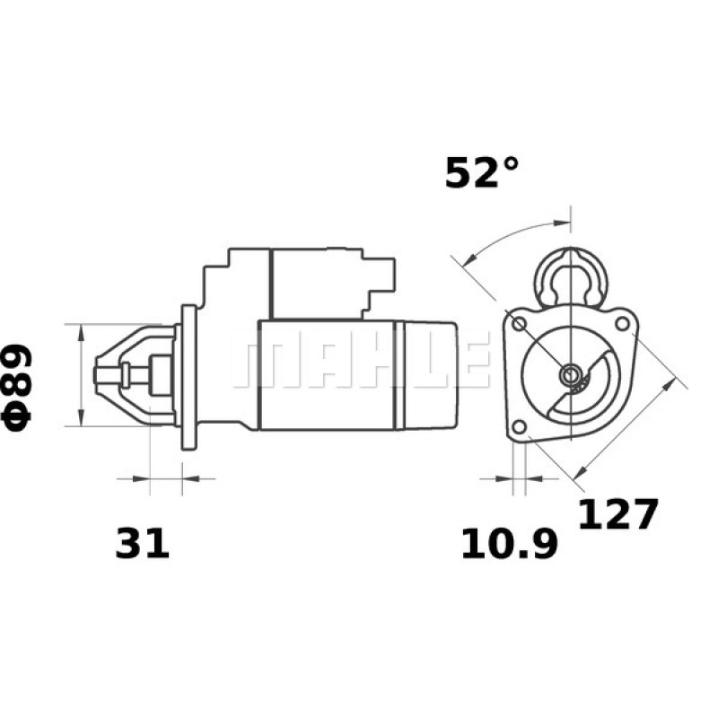 Starter Motor IS1254 OEM PN 11131769 Starter Motor IS1254 OEM PN 11131769
