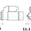 Starter Motor IS1100 OEM PN 11131265 Starter Motor IS1100 OEM PN 11131265
