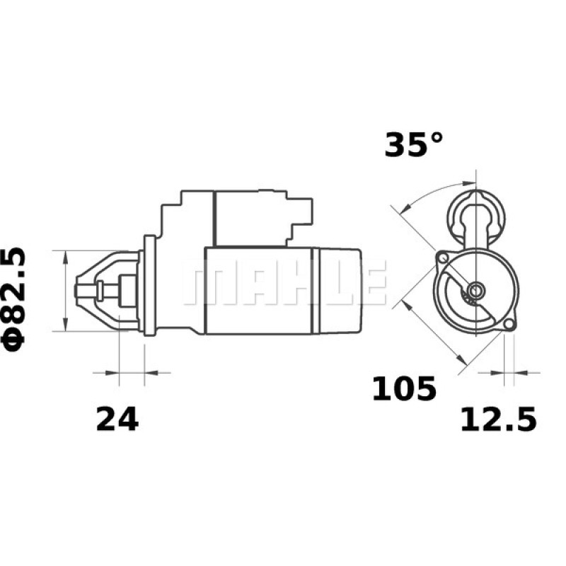 Starter Motor IS1107 OEM PN 11131285 Starter Motor IS1107 OEM PN 11131285