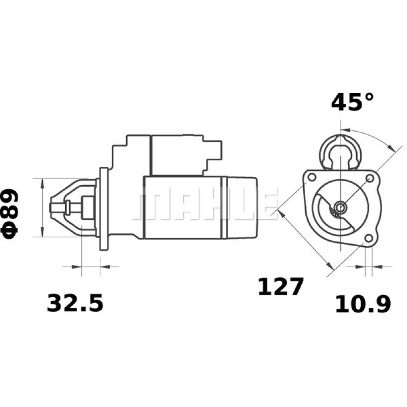 Starter Motor IS1160 OEM PN 11131575 Starter Motor IS1160 OEM PN 11131575