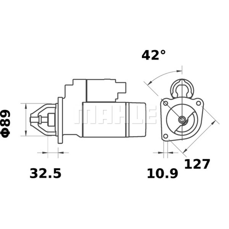 Starter Motor IS1201 OEM PN 11131781 Starter Motor IS1201 OEM PN 11131781