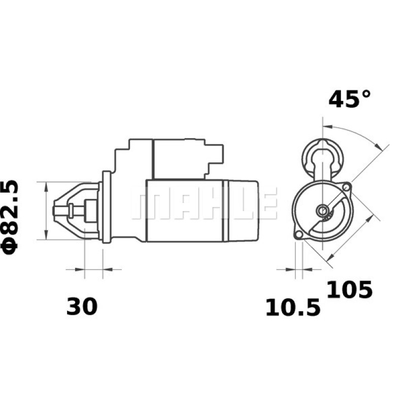Starter Motor IS1252 OEM PN 11131861 Starter Motor IS1252 OEM PN 11131861