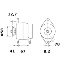 Alternator IA1393 OEM PN 11205193 image