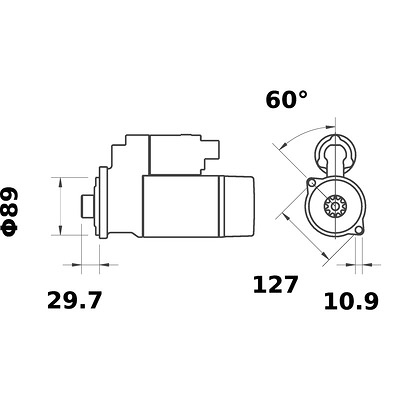Starter Motor IS1343 OEM PN 11132121 Starter Motor IS1343 OEM PN 11132121