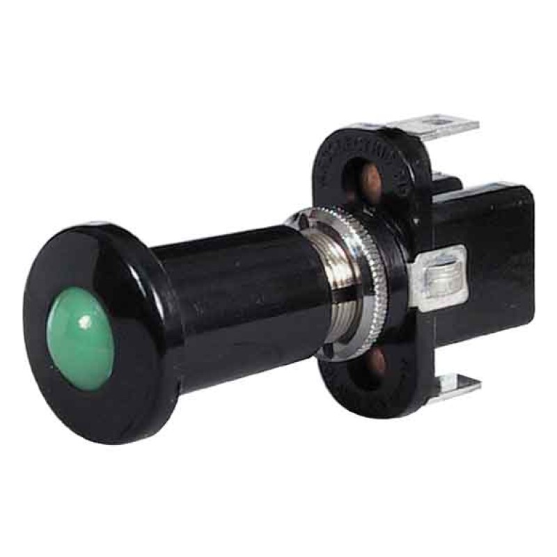 Green LED On-off, Push-pull  059714