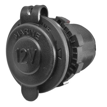 Black 12V Power Socket 060107
