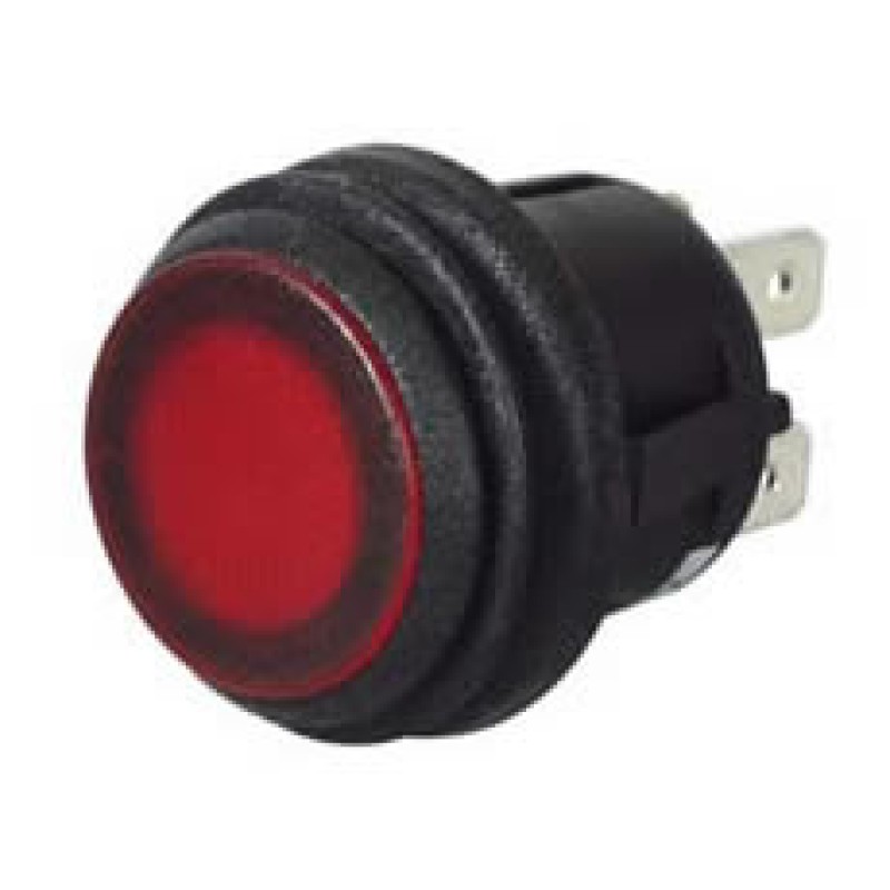 On-off, Push-push Single Pole, Red LED Illuminated 069055 On-off, Push-push Single Pole, Red LED Illuminated 069055