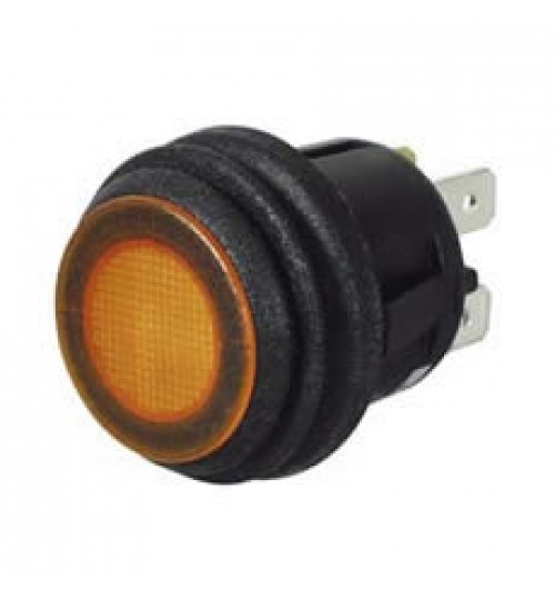 On-off, Push-push Single Pole, Amber LED Illuminated  069060