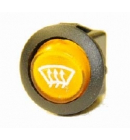 Illuminated Round Demist Rocker Switch Amber  LED  EX721DEMIST