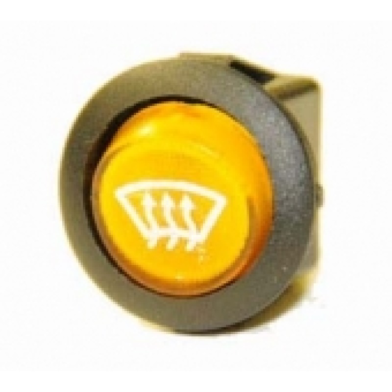 Illuminated Round Demist Rocker Switch Amber  LED  EX721DEMIST