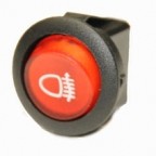 Illuminated Round Rear Fog Light Rocker Switch Red   LED  EX724RFOG