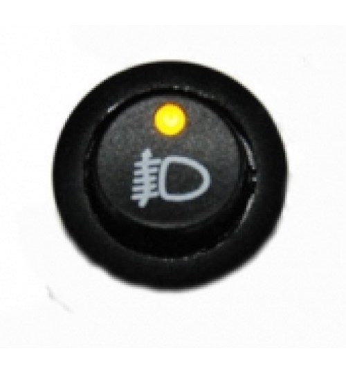 Illuminated Round Front Fog Rocker Switch Amber LED  EX731FF