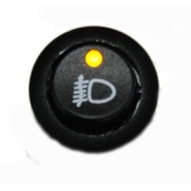 Illuminated Round Front Fog Rocker Switch Amber LED EX731FF Illuminated Round Front Fog Rocker Switch Amber LED EX731FF